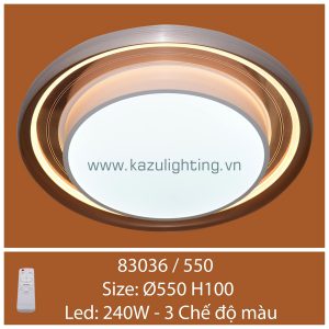 Đèn ốp trần mica 83036/550 Kazu