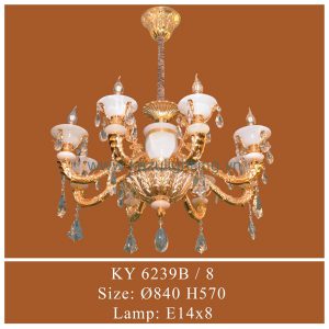 Đèn chùm nến KY 6239B/8 Kazu