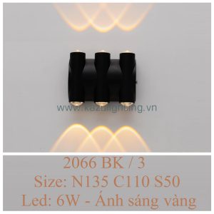 Đèn vách LED 2066BK/3 Kazu