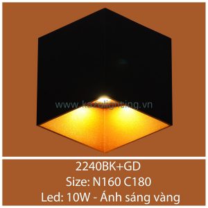 Đèn vách LED 2240BK+GD Kazu