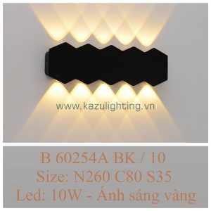 Đèn vách LED B 60254A BK/10 Kazu