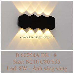 Đèn vách LED B 60254A BK/8 Kazu