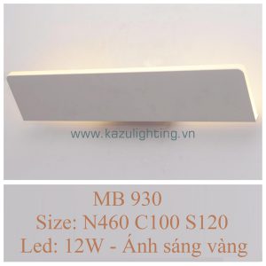 Đèn vách LED MB 930 Kazu Kích thước đèn: N460 C100 S120 mm Led: 20W - Ánh sáng vàng Để biết thêm về chương trình bán hàng, Quý khách vui lòng liên hệ trực tiếp với công ty để cập nhật Trân trọng nhận được sự hợp tác và được phục vụ Quý khách! || Bảng giá đèn vách LED MB 930 Kazu || || Catalogue & Bảng giá đèn trang trí Kazu ||