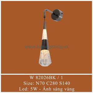 Đèn vách LED W 82026BK/1 Kazu