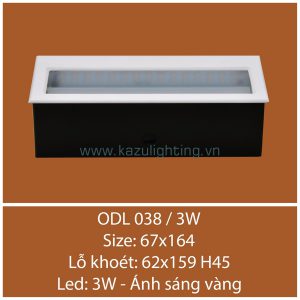 Đèn âm cầu thang ODL 038/3W Kazu