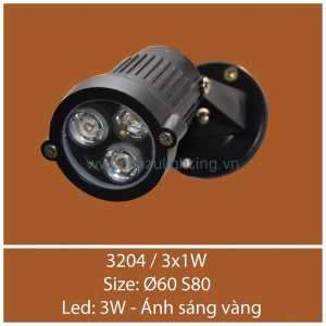 Đèn ngồi cỏ 3204/3x1W Kazu