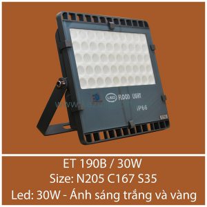 Đèn pha LED ET 190B/30W Kazu