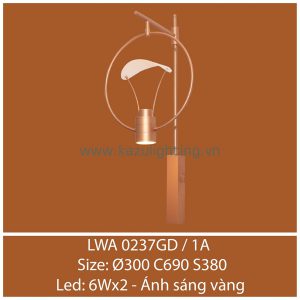 Đèn thả LWA 0237GD/1A Kazu