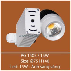 Đèn tiêu điểm đế ray PG 1505/15W Kazu